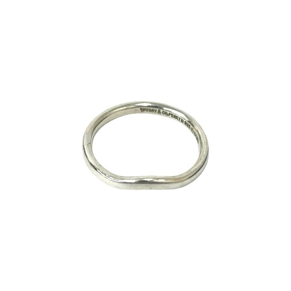 TIFFANY&Co. Tiffany Curved Band Ring, Sterling Silver 925, Women's/Men's Silv...